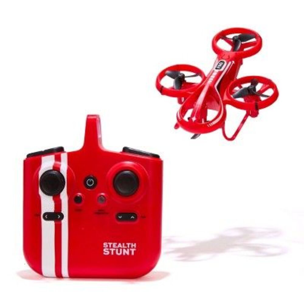 FAO Schwarz RC Stealth Stunt Drone Red - Remote Control Quadcopter